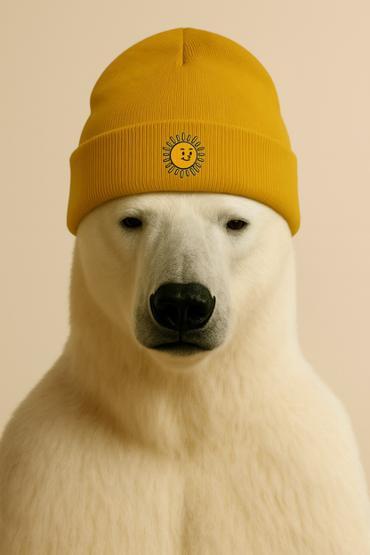 Yellow Day & Night Beanie